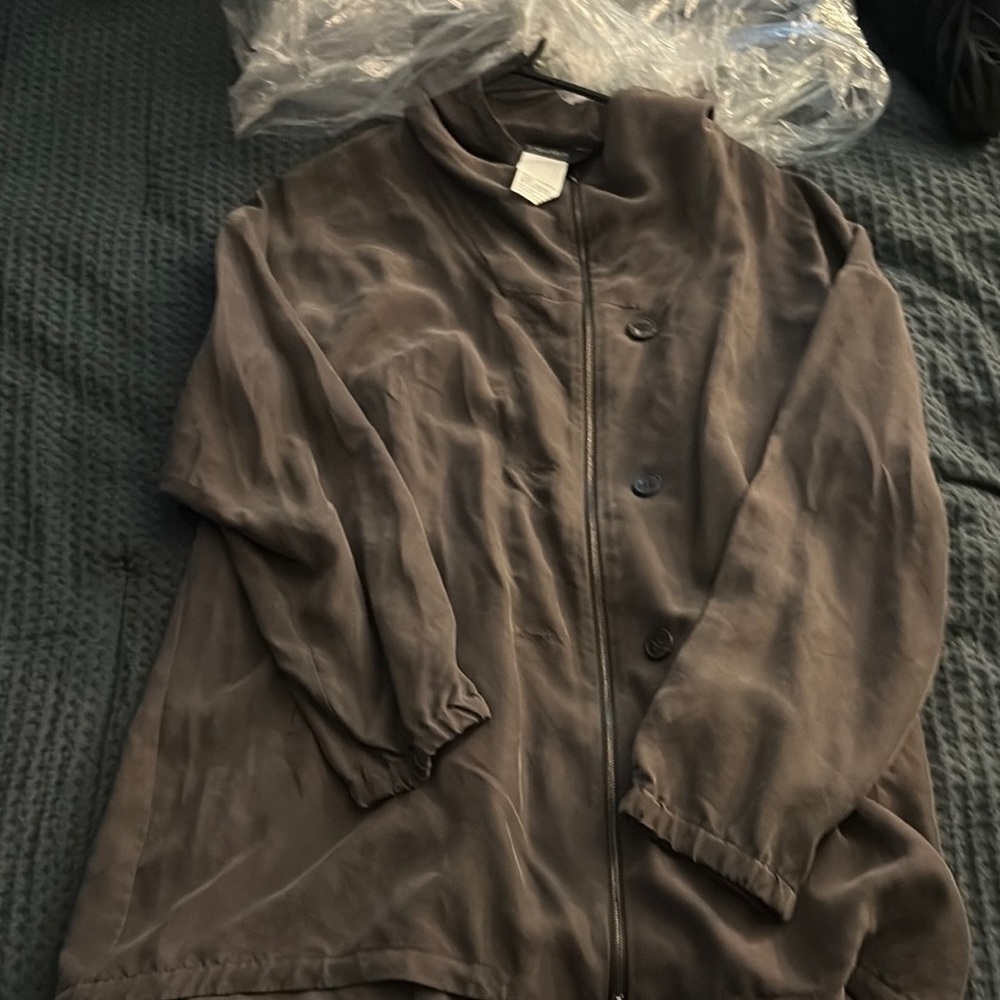 Brown Button-Up Jacket ‘S MaxMara